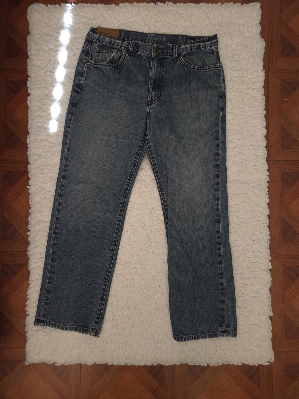Chaps Men's Blue Straight-Leg Jeans